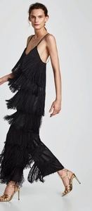 Fringe black Jumpsuit